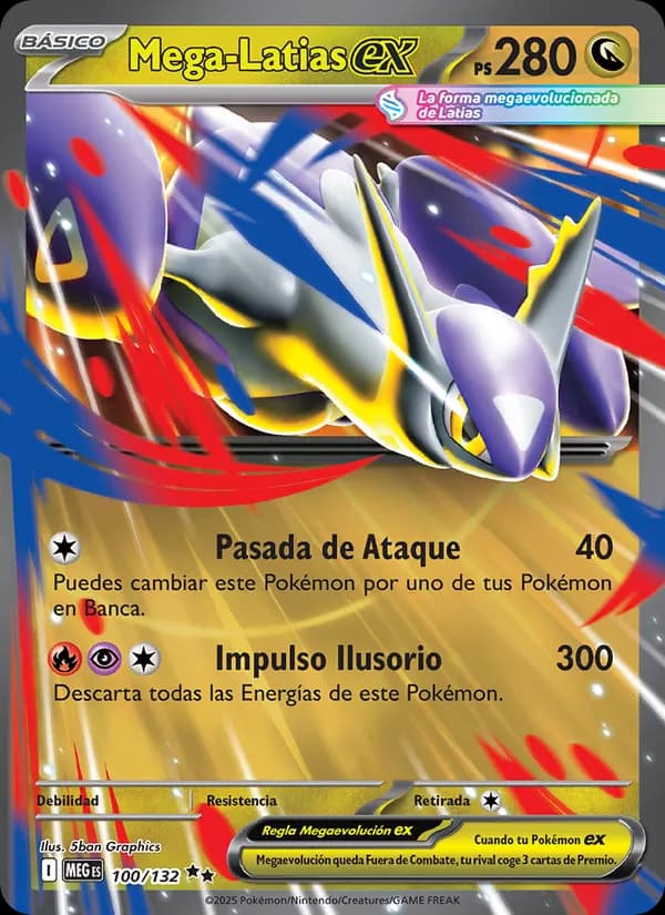 Mega-Latias ex card in Spanish