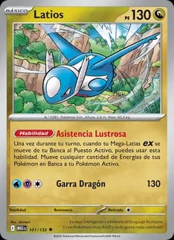Latios card in Spanish