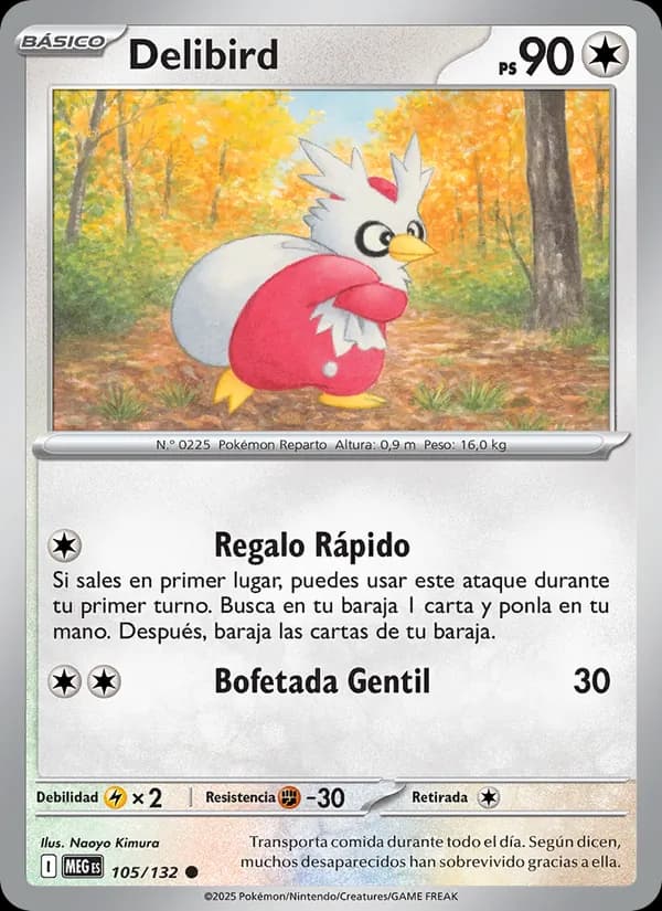Delibird card in Spanish