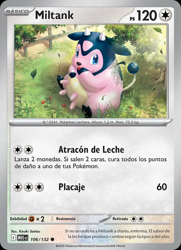 Miltank card in Spanish