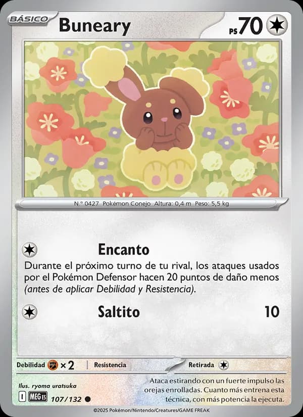 Buneary card in Spanish
