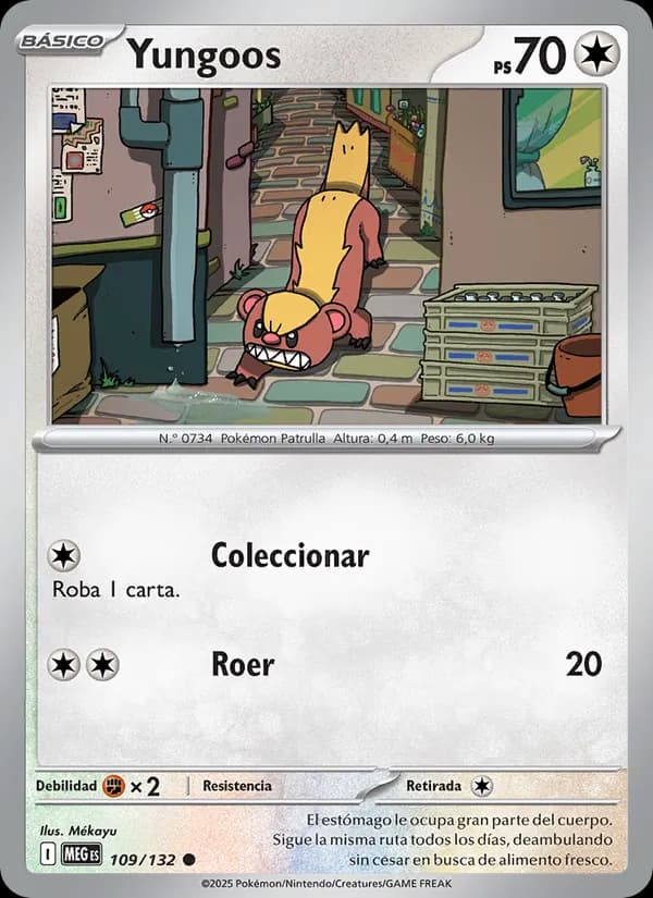 Yungoos card in Spanish
