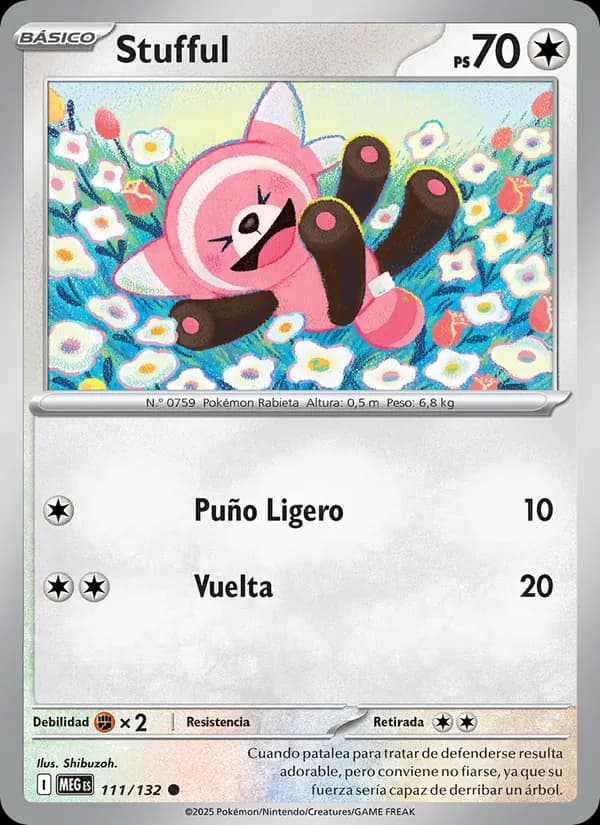Stufful card in Spanish