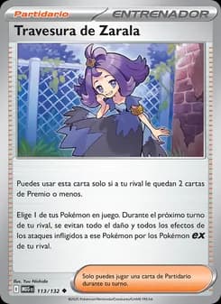 Travesura de Zarala card in Spanish