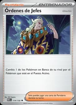 Órdenes de Jefes card in Spanish
