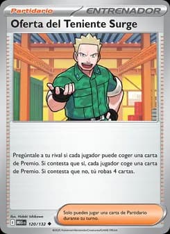 Oferta del Teniente Surge card in Spanish