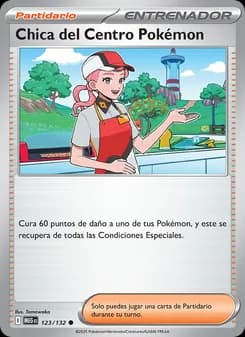 Chica del Centro Pokémon card in Spanish
