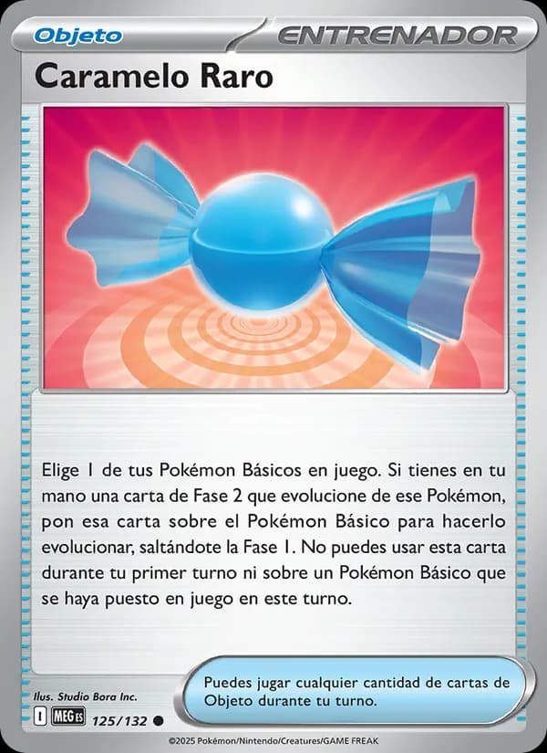 Caramelo Raro card in Spanish