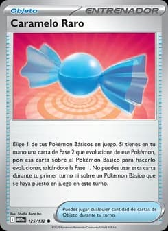 Caramelo Raro card in Spanish