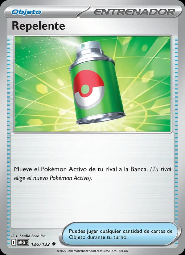 Repelente card in Spanish