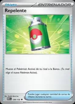 Repelente card in Spanish