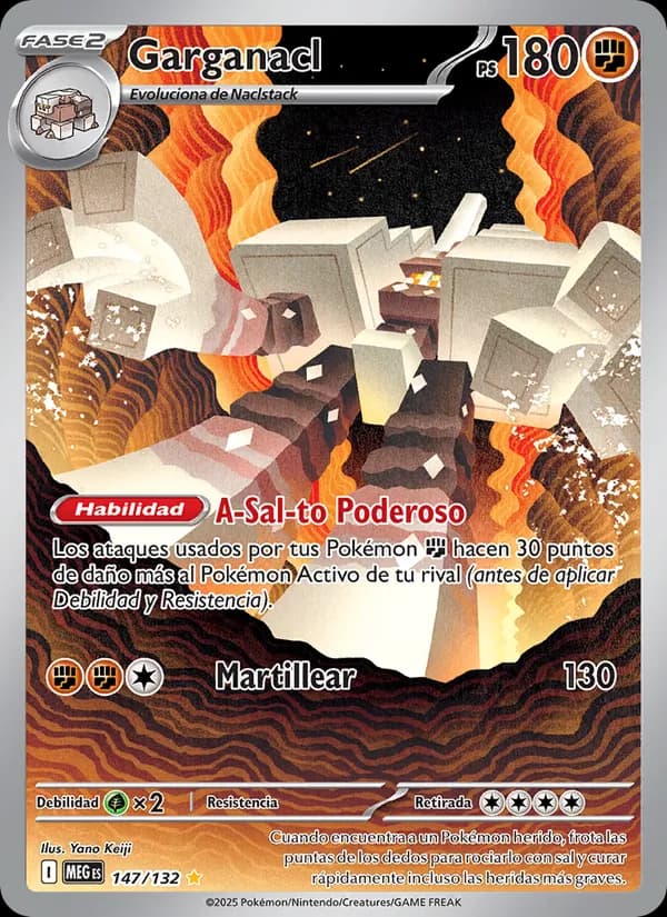 Garganacl card in Spanish