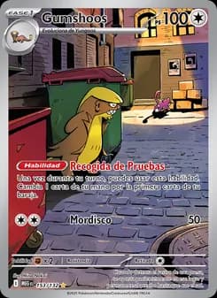 Gumshoos card in Spanish