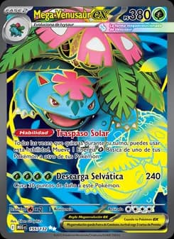 Mega Venusaur ex card in Spanish