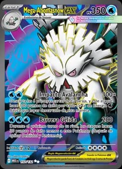 Mega-Abomasnow ex card in Spanish