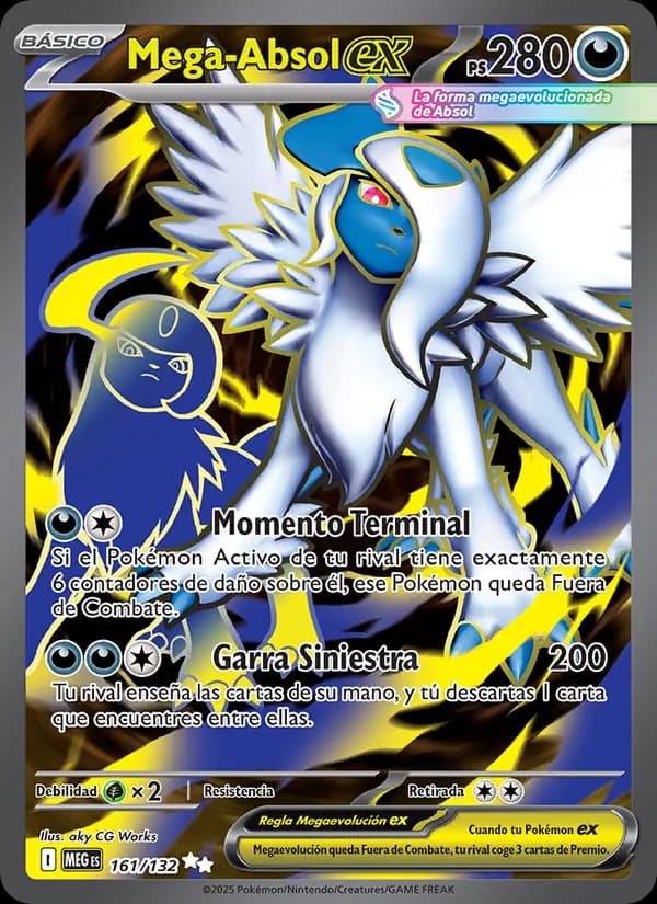 Mega-Absol ex card in Spanish