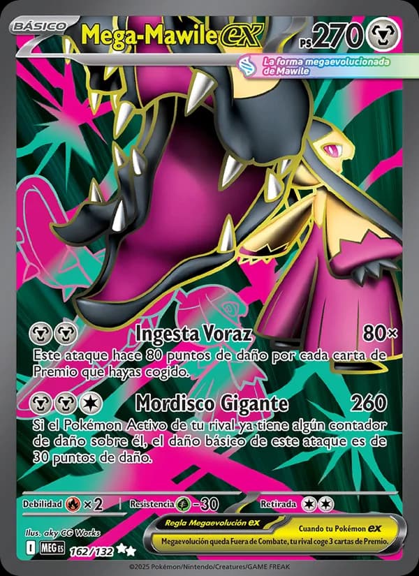 Mega-Mawile ex card in Spanish