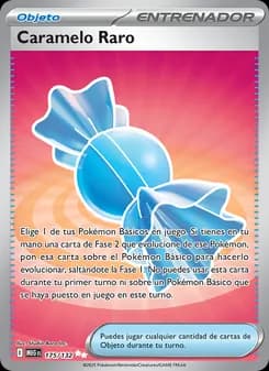 Caramelo Raro card in Spanish