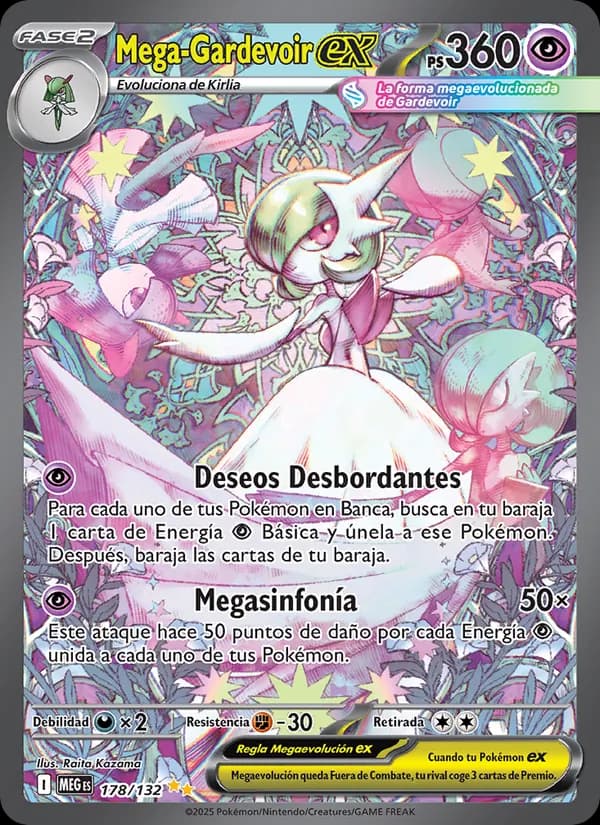 Mega-Gardevoir ex card in Spanish
