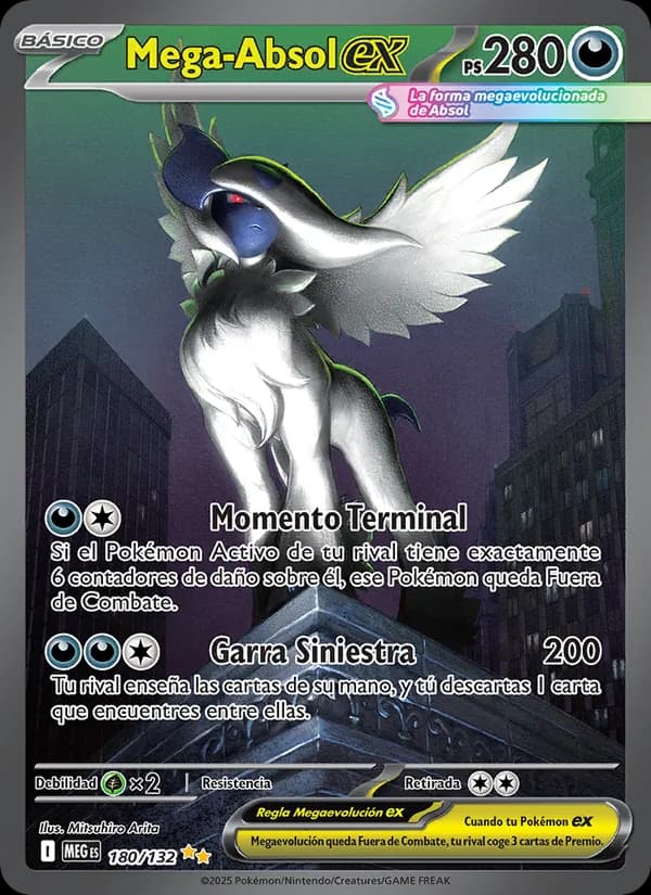 Mega-Absol ex card in Spanish