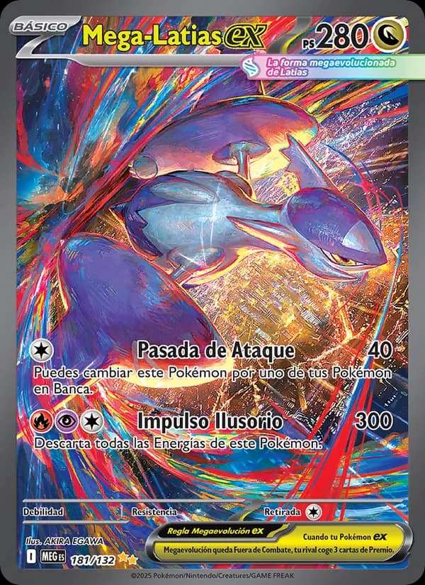 Mega-Latias ex card in Spanish