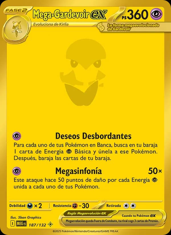 Mega-Gardevoir ex card in Spanish