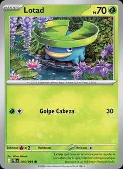 Lotad card in Spanish