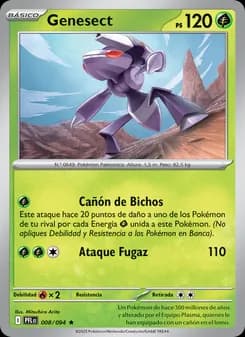 Genesect card in Spanish