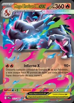 Mega-Charizard X ex card in Spanish
