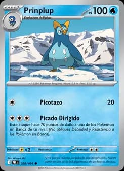 Prinplup card in Spanish