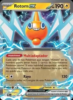 Rotom ex card in Spanish