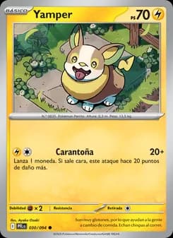 Yamper card in Spanish