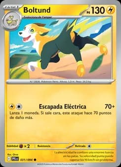 Boltund card in Spanish