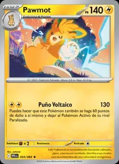 Pawmot card in Spanish