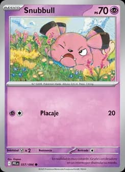 Snubbull card in Spanish