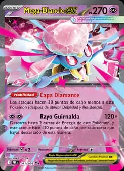 Mega-Diancie ex card in Spanish