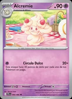Alcremie card in Spanish