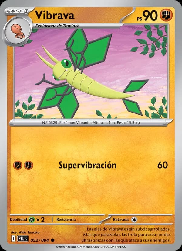 Vibrava card in Spanish