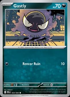 Gastly card in Spanish