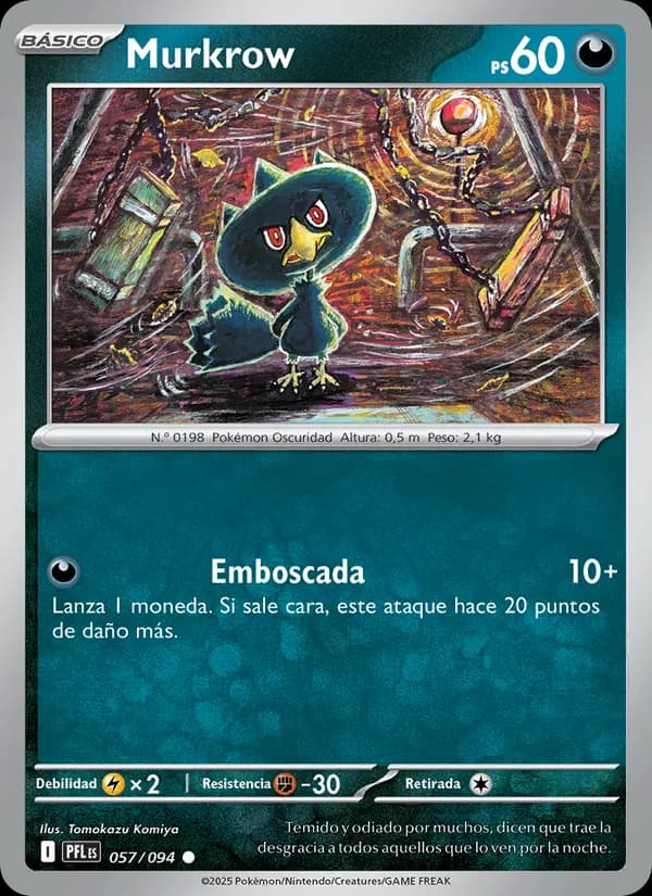 Murkrow card in Spanish