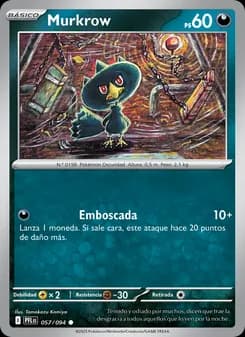Murkrow card in Spanish
