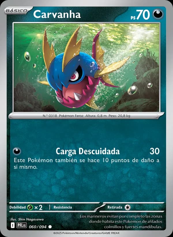 Carvanha card in Spanish
