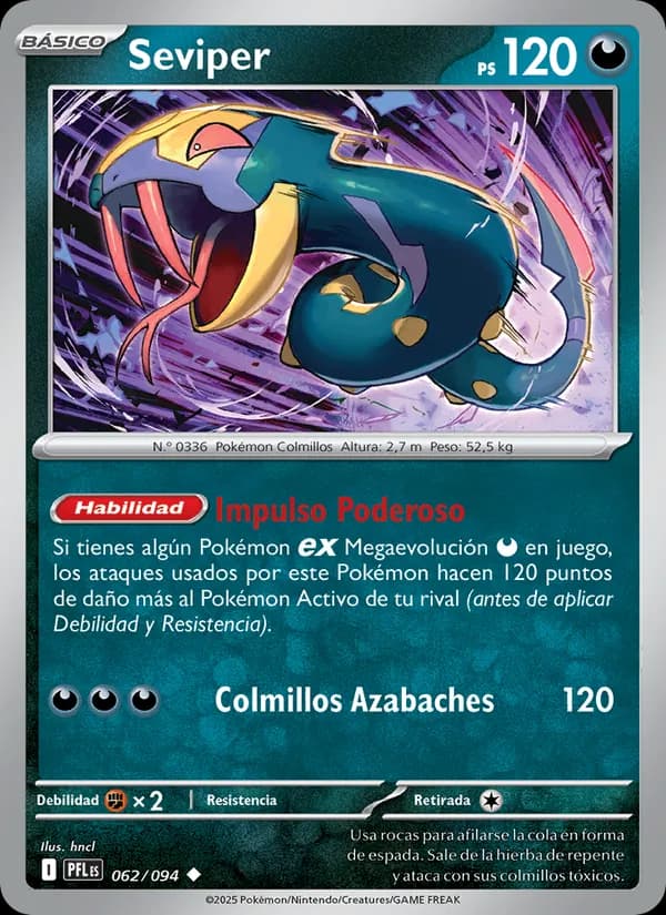 Seviper card in Spanish