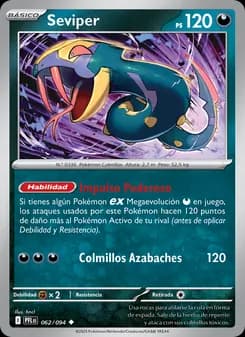 Seviper card in Spanish