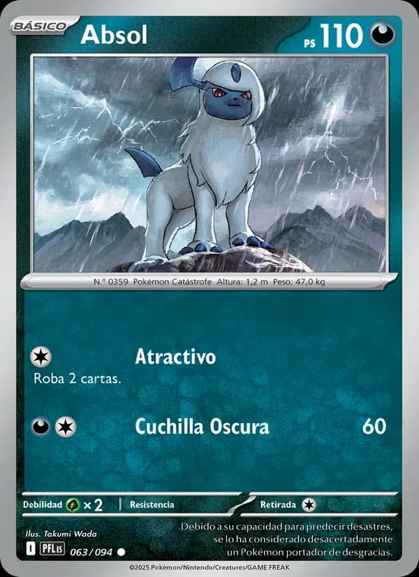 Absol card in Spanish