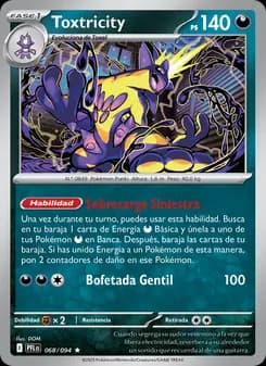 Toxtricity card in Spanish