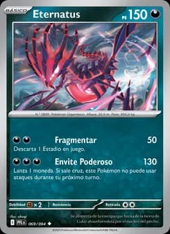 Eternatus card in Spanish