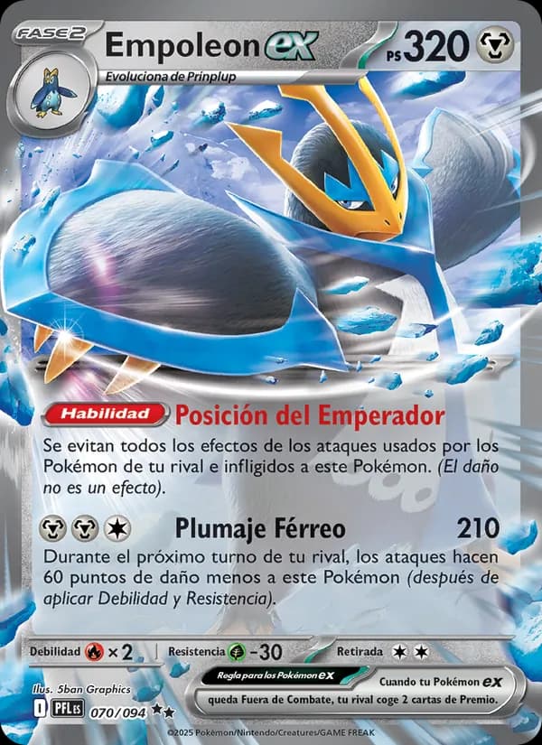 Empoleon ex card in Spanish