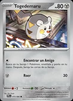 Togedemaru card in Spanish