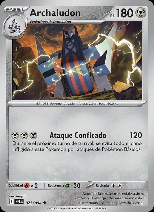 Archaludon card in Spanish